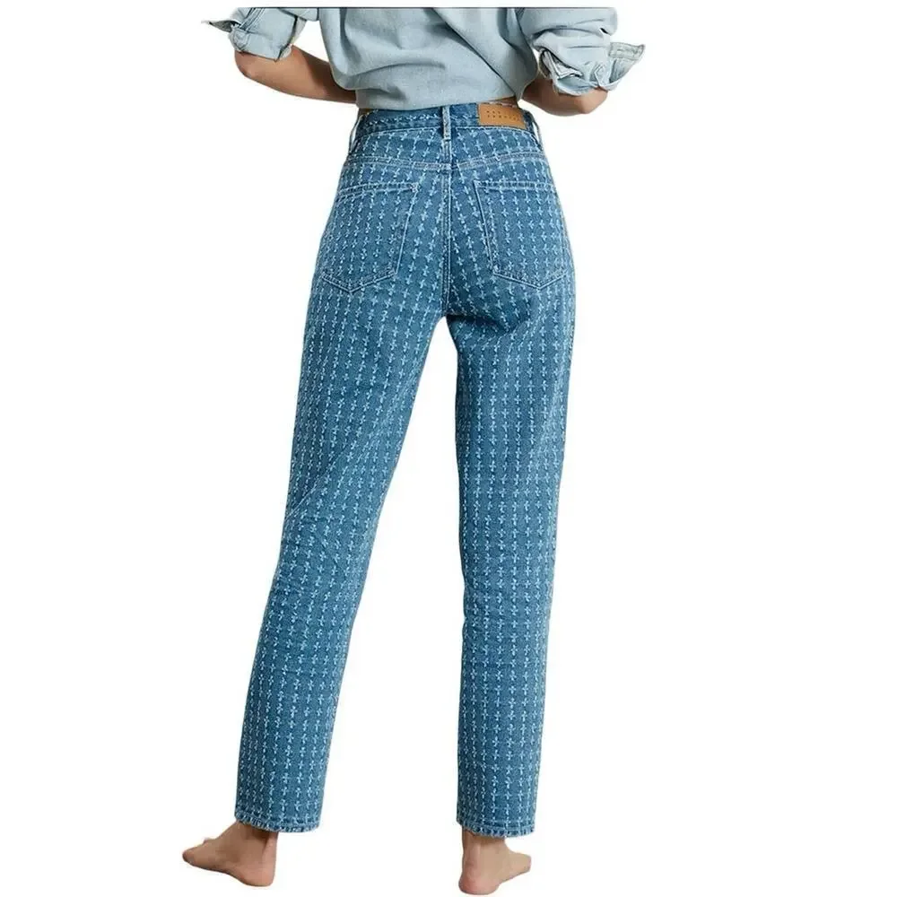 PacSun Women’s Medium Blue Distressed Dad Jeans Size 25